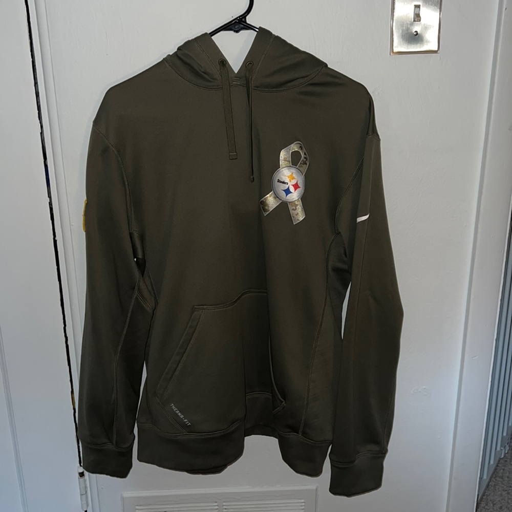 NFL Nike Support our troops hoodie, Olive Green, M